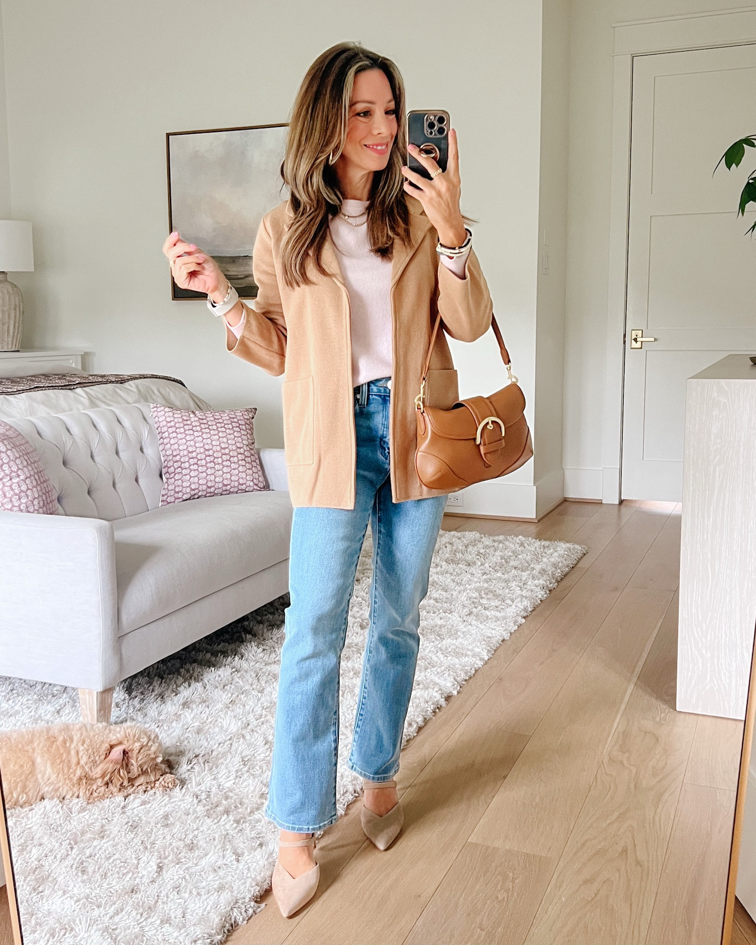 Work to weekend in this Quince outfit! 💕

Jacket Fit: I’m wearing an XS

Sweater Fit: I’m wearing an XS

Jeans Fit: I’m wearing a 25

#LTKWatchNow #LTKPetite #LTKFindsUnder100