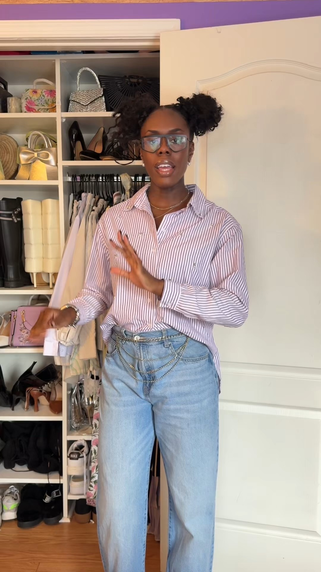 Wearing a medium top