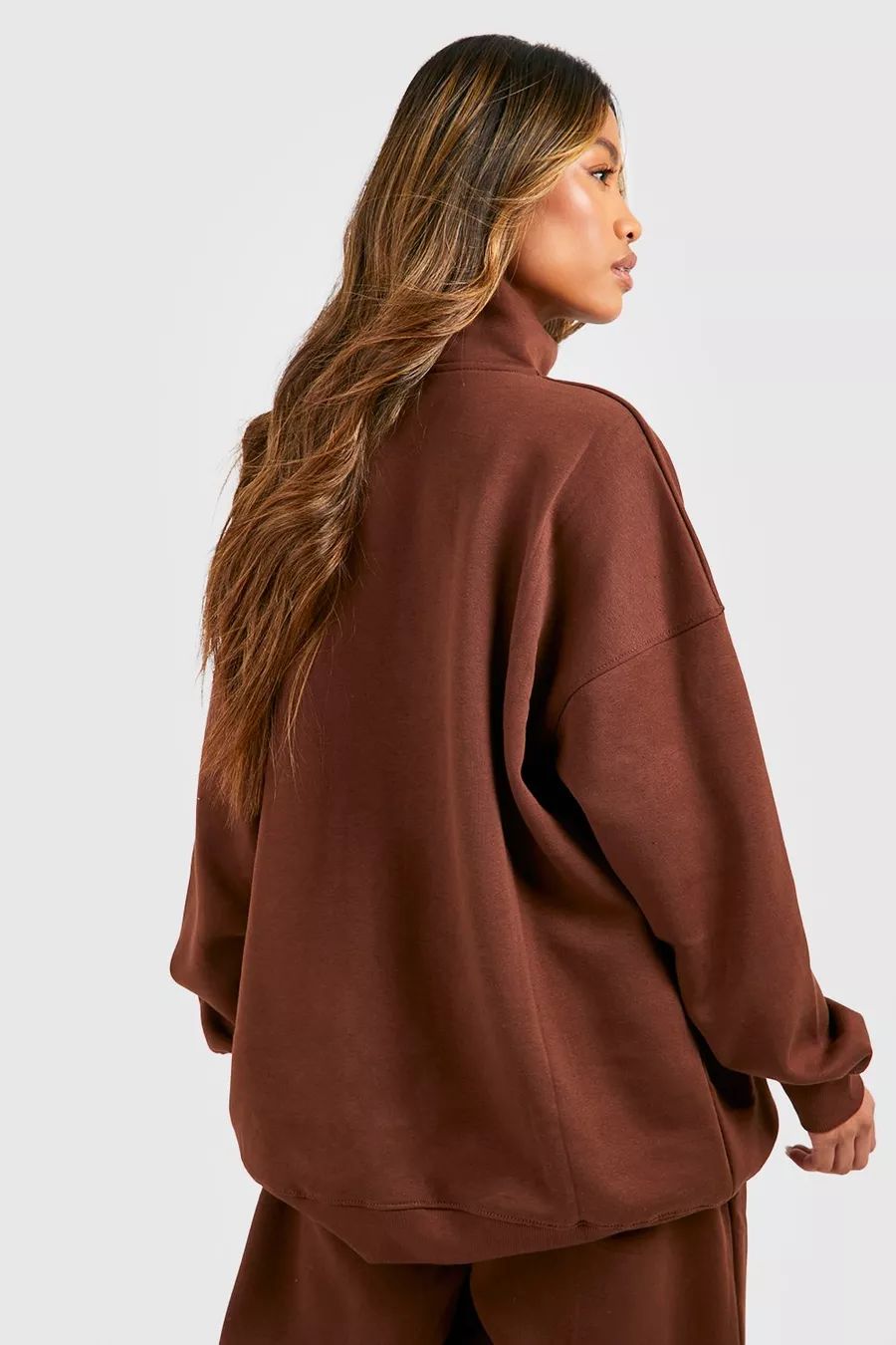 Premium Half Zip Sweatshirt | Boohoo.com (US & CA)
