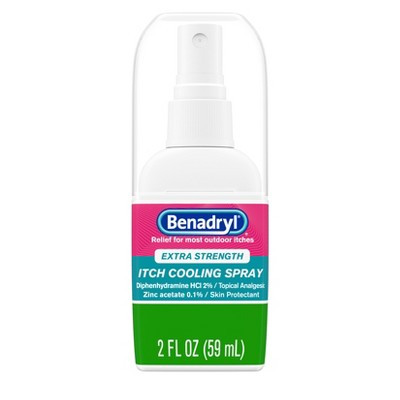 Benadryl Extra Strength Anti-Itch Cooling Spray - Travel Size - 2 fl oz | Target