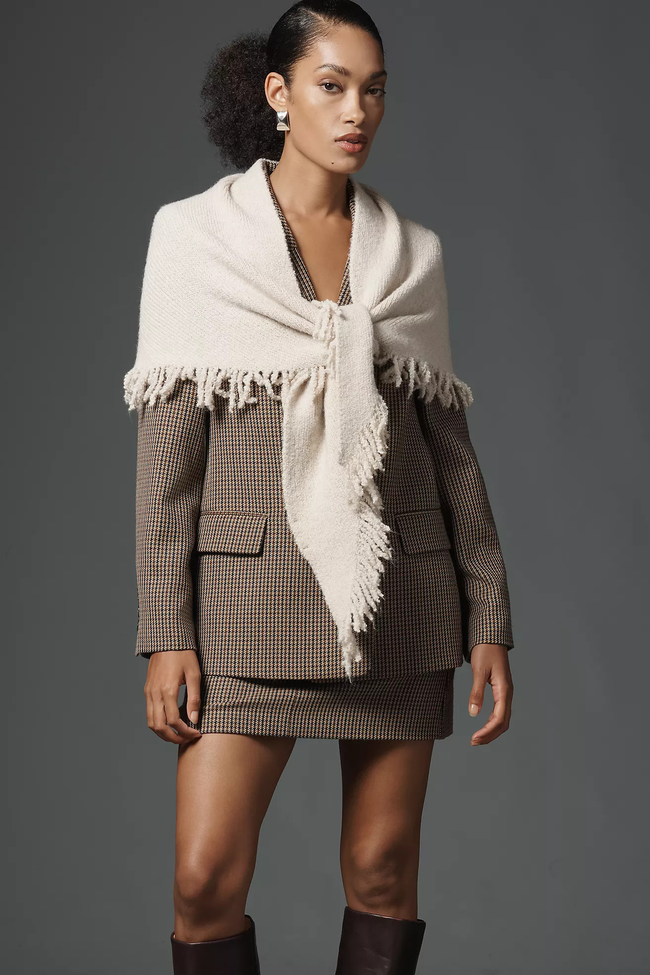 Fringed Triangle Wrap | Anthropologie (US)