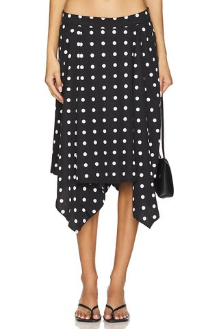 EB Denim City Skirt in Polka Dot from Revolve.com | Revolve Clothing (Global)