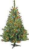 Amazon.com: National Tree Company Pre-Lit Artificial Mini Christmas Tree, Green, Kincaid Spruce, ... | Amazon (US)