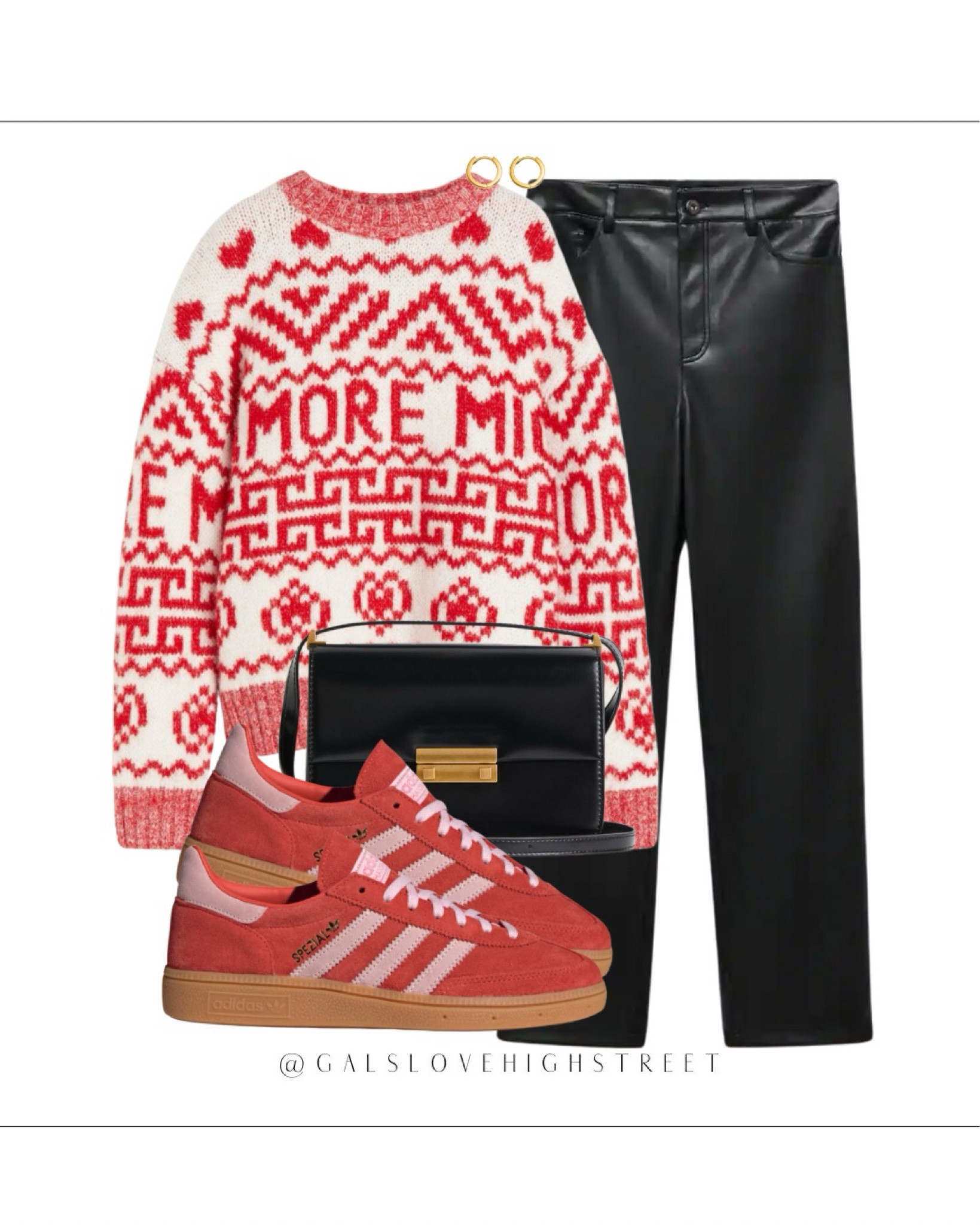 Christmas jumper
Adidas spezial 
Leather trousers 
Cosy season 

#LTKstyletip #LTKeurope #LTKSeasonal