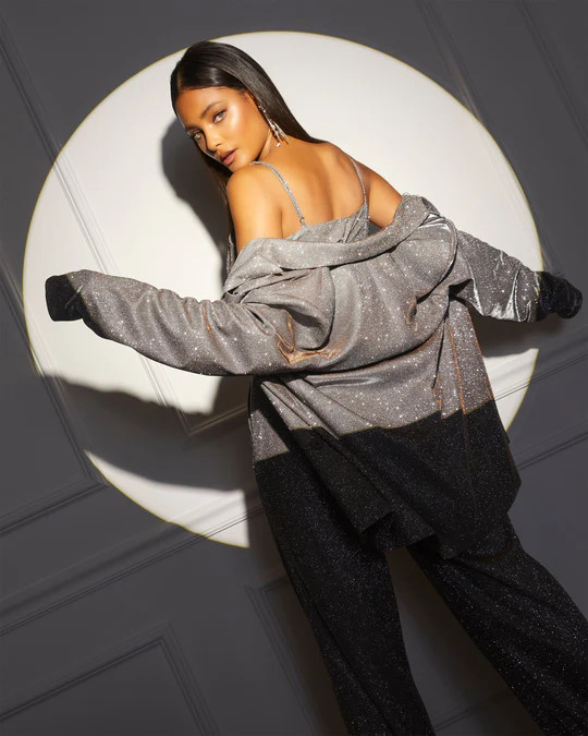 Jordy Oversized Metallic Blazer | VICI