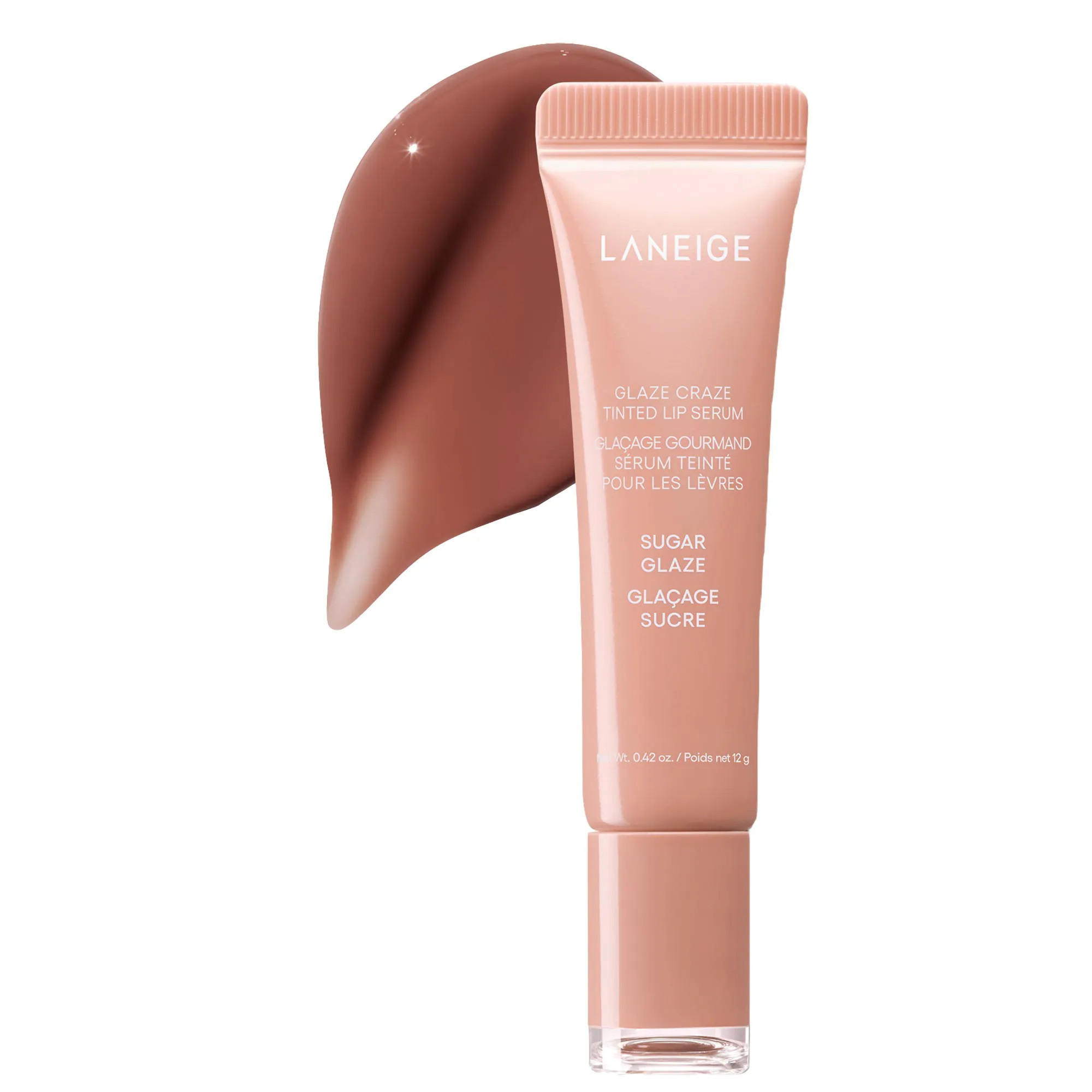 LANEIGE Glaze Craze Tinted Polypeptide Lip Serum Sugar Glaze .42 oz / 12 g | Sephora (US)