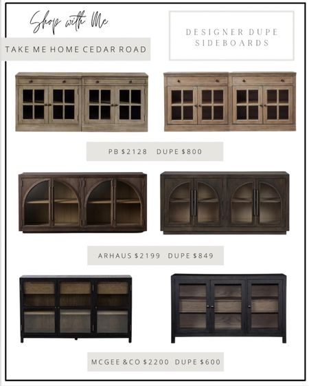 CRAZY GOOD DESIGNER DUPES!!

I can’t believe how similar these designer dupe sideboards look to the real thing. The top one is even the exact same size. Such good deals!!!

Sideboard, Livingston sideboard dupe, pottery barn dupe, McGee and co dupe, arhaus dupe, sideboard, Hattie sideboard, buffet, credenza, accent cabinet, storage cabinet, living room, dining room 

#LTKhome

#LTKHome #LTKSaleAlert