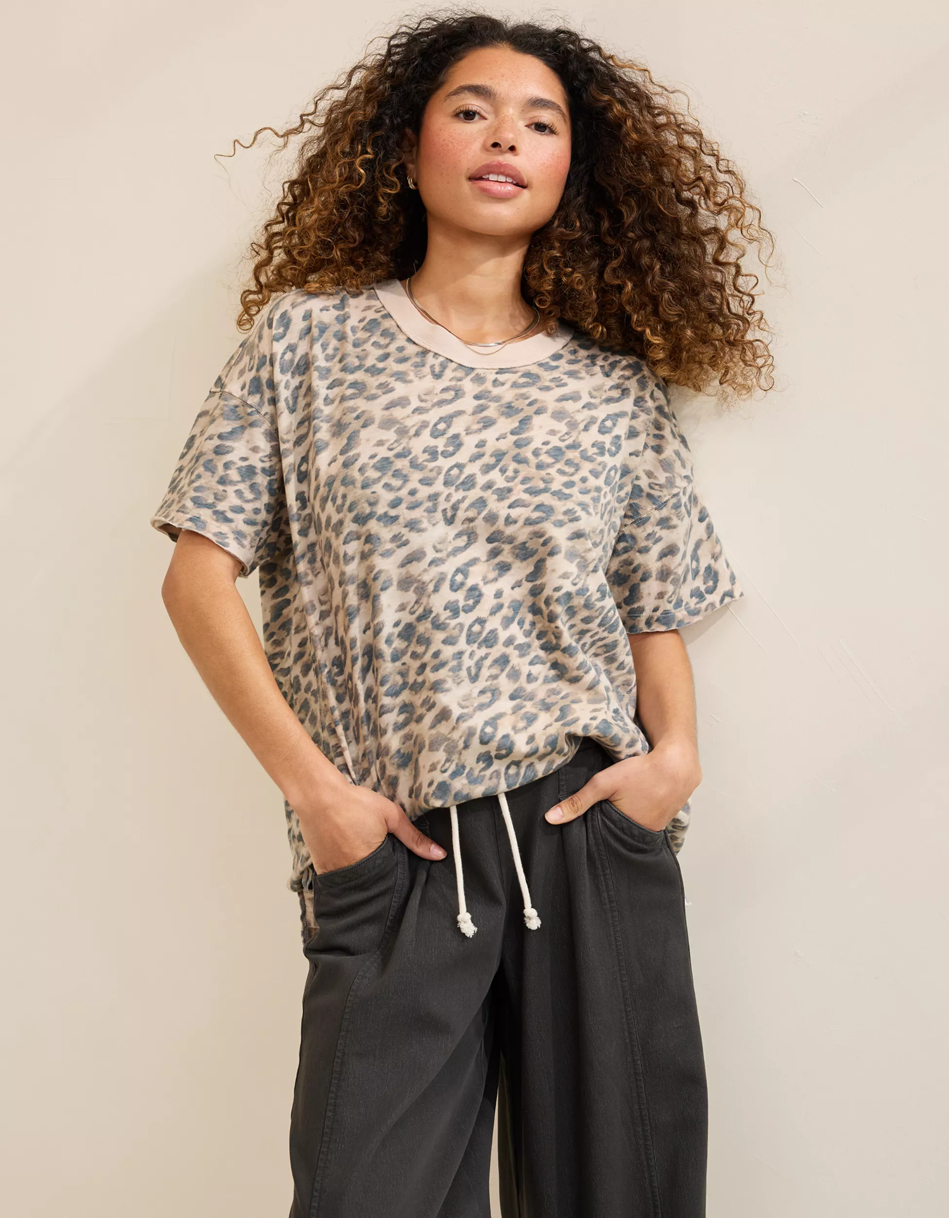 Aerie Oversized Crew Boyfriend T-Shirt | Aerie
