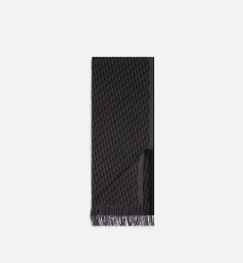 Dior Oblique Scarf Gray and Black Silk | DIOR | Dior Beauty (US)