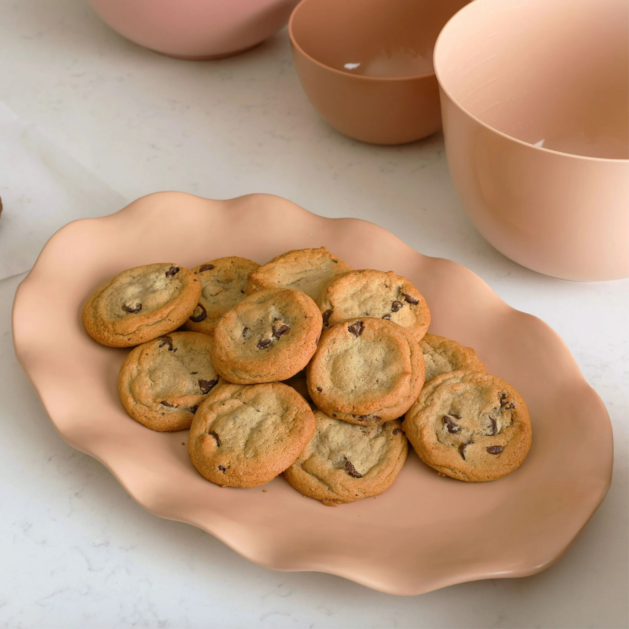 Just Feed Me by Jessie James Decker Ceramic Oval Serving Tray, Nude | Walmart (US)