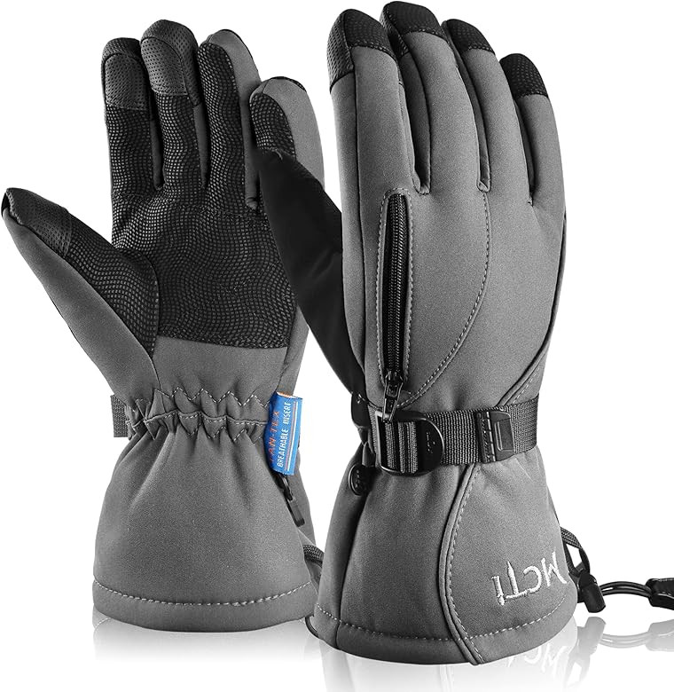 MCTi Waterproof Mens Ski Gloves Winter Warm 3M Thinsulate Snowboard Snowmobile Cold Weather Glove... | Amazon (US)
