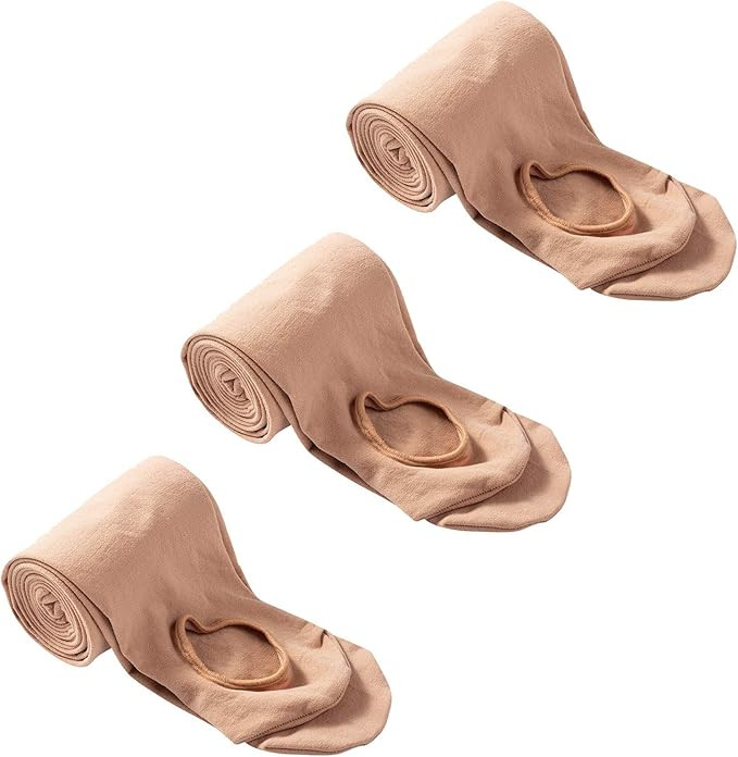 MANZI Womens Girls Solid Color Comfortable Convertible Ballet Tights 1-3 Pairs Pack | Amazon (US)