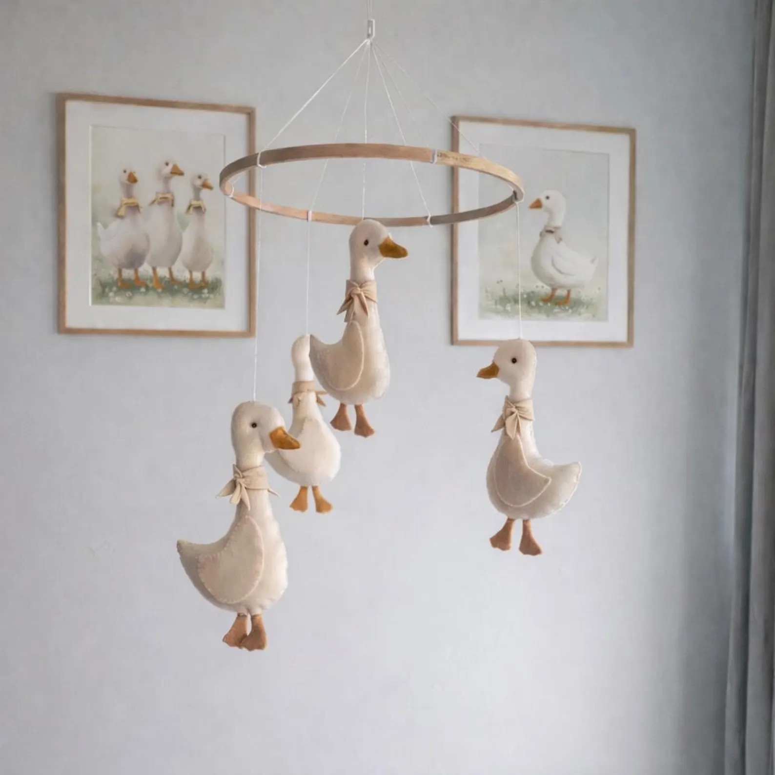 Goose baby nursery mobile - Baby mobile goose- Baby mobile neutral - Goose baby shower -Baby crib... | Etsy (Global)