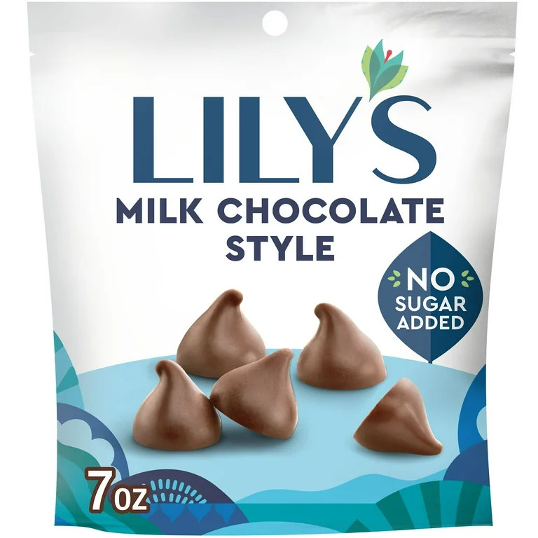 Lily's Milk Chocolate No Sugar Added, Gluten Free Baking Chips, 7 oz | Walmart (US)