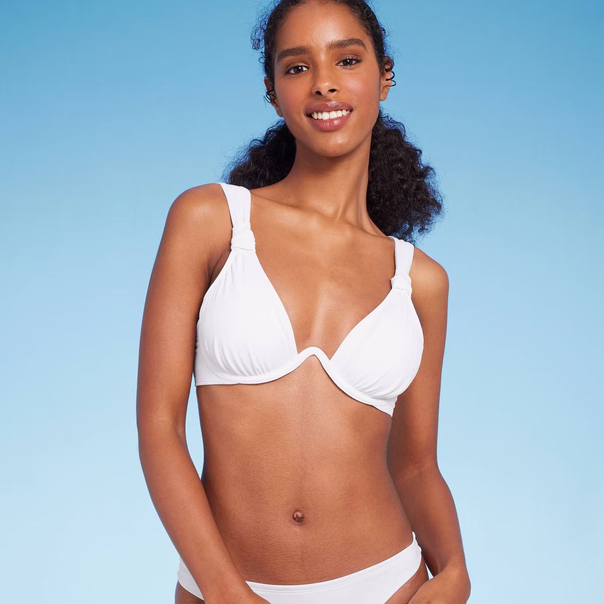 Women's Knot Detail Continuous Underwire Bikini Top - Shade & Shore™ | Target