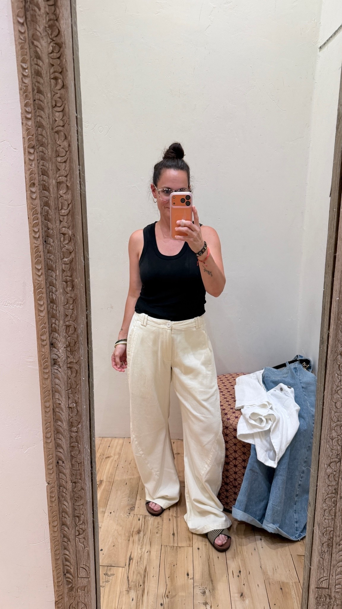 I sized up in the pants bc my regular size was sitting weirdly on my hips.

#LTKmomlife #LTKootd