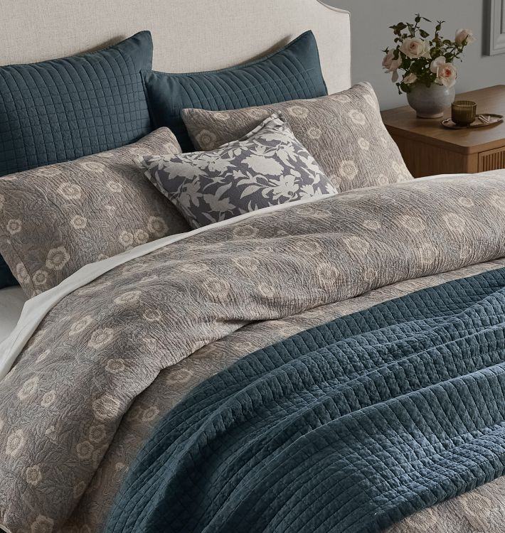 Bella Jacquard Duvet - Mist | Rejuvenation