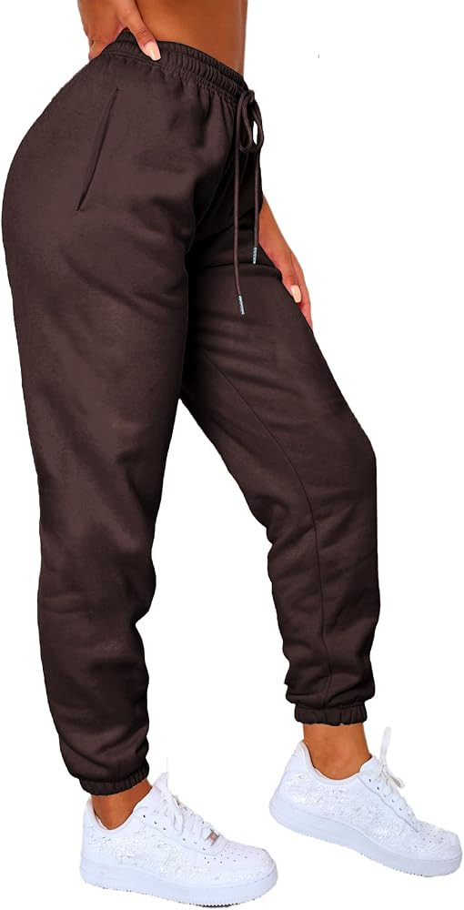 Waitfairy Sweatpants Women - Joggers for Women High Waist Baggy Sweat Pants for Womens Joggers wi... | Amazon (US)