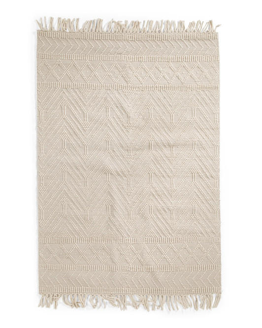5x7 Wool Woven Knit Area Rug | TJ Maxx
