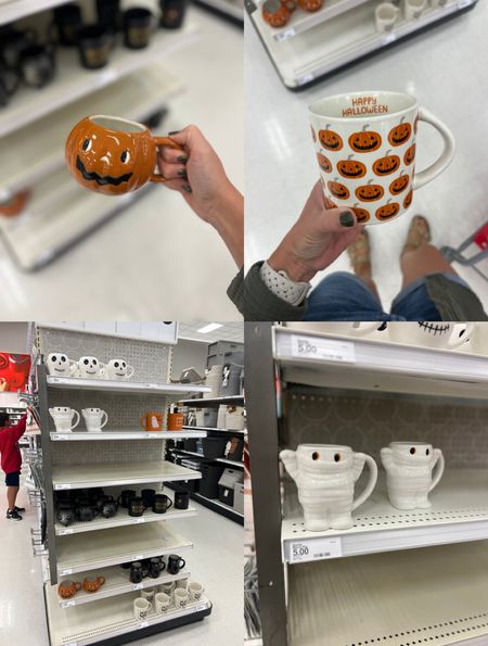 $5 Halloween mugs! I love the pumpkins ones 🎃 Linked a cute ghost one too (not pictured)  

#LTKHalloween #LTKhome #LTKfindsunder50