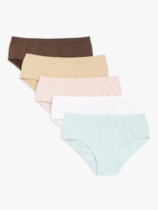 John Lewis Kids' Seam Free Knickers, Pack of 5, Multi | John Lewis (UK)