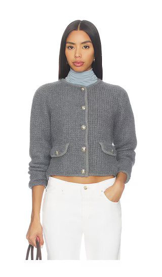 Harry Cardigan in Anthracite | Revolve Clothing (Global)