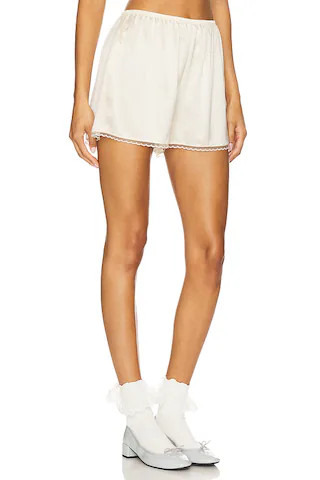 Silk Lace Tap Short in Creme | Revolve Clothing (Global)