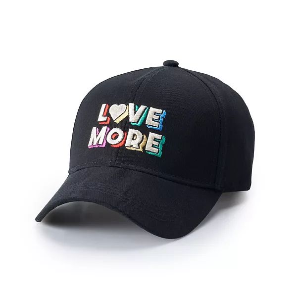 Sonoma Goods For Life® "Love More" Embroidered Baseball Cap | Kohl's