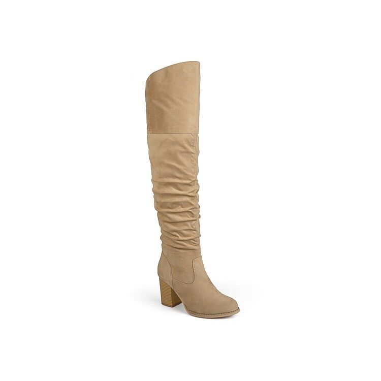 Journee Collection Kaison Extra Wide Calf Over the Knee Boot | Women's | Tan | Size 7.5 | Boots | Bl | DSW