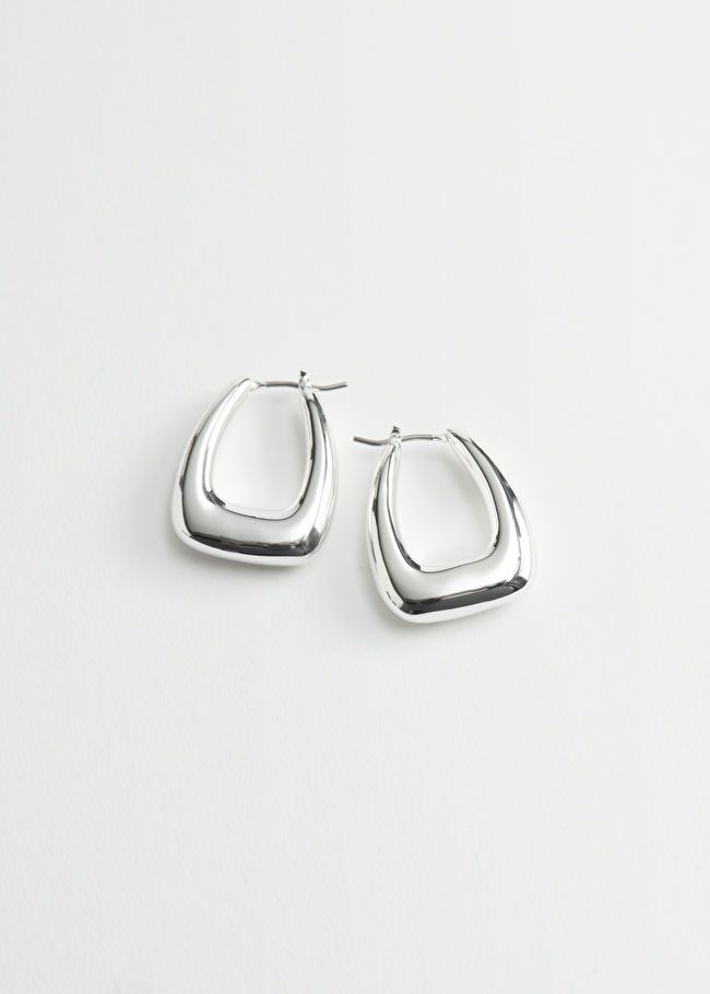 Chunky Oval Hoop Earrings | & Other Stories US