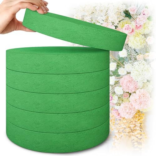 Max Shape Round Floral Foam Blocks,Large Dry Floral Foam for Artificial Flowers,Craft Project,Wed... | Amazon (US)