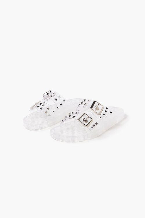Studded Buckled Jelly Slides | Forever 21 (US)