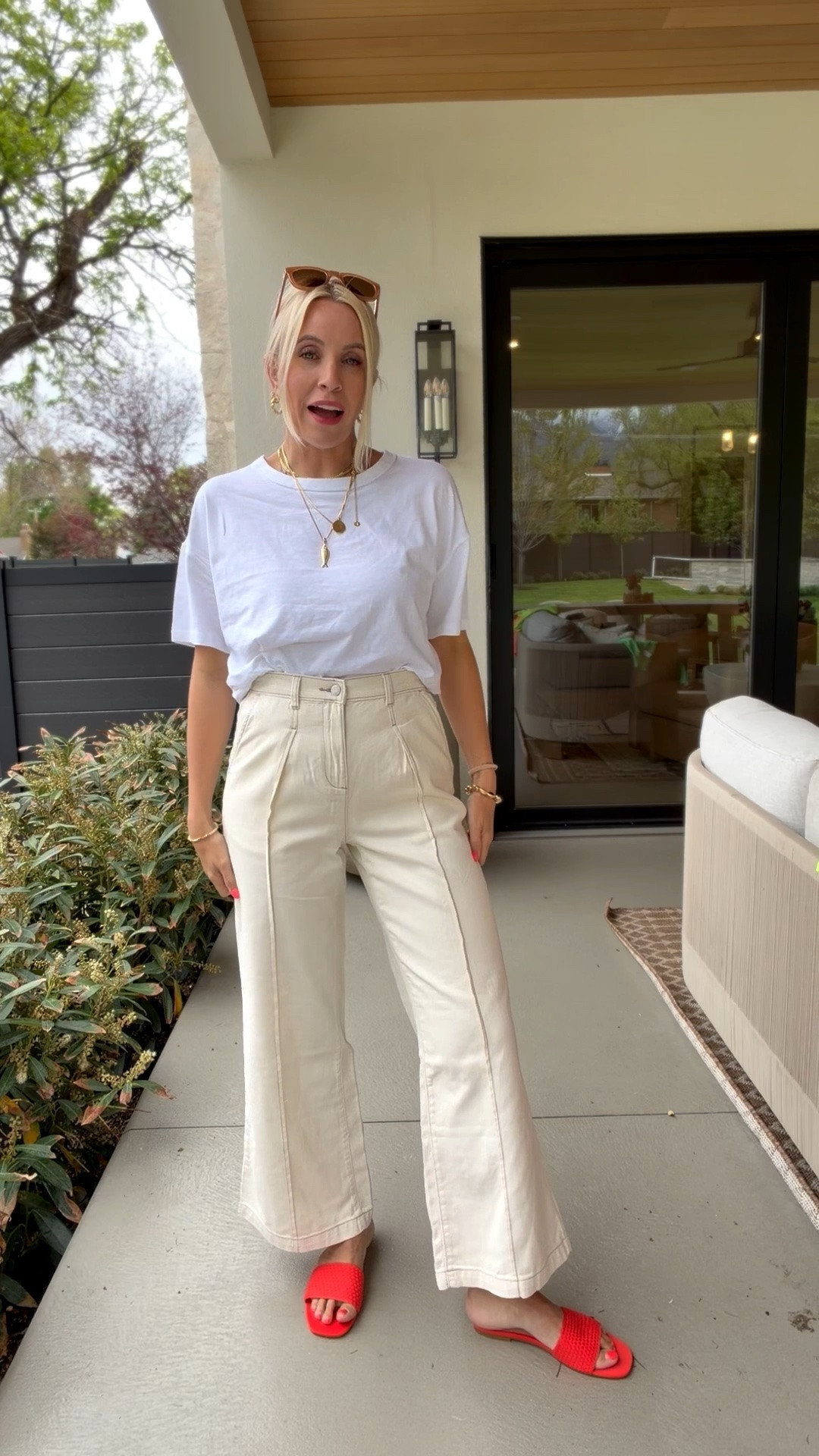 These pants are new to Walmart and the pleading down the front makes them feel so elevated! I am wearing a size extra small in the pants

#LTKootd #LTKmomlife #LTKgrwm