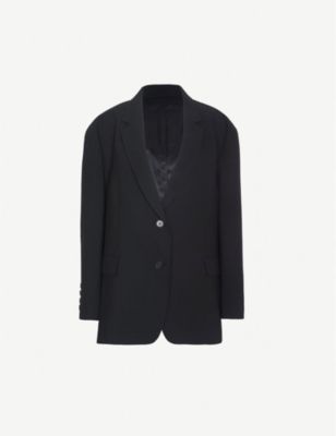 Boyfriend oversized woven blazer | Selfridges