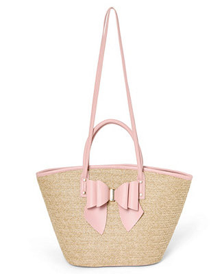 LIKE DREAMS Women's Veronica Polka Straw Tote & Reviews - Handbags & Accessories - Macy's | Macys (US)