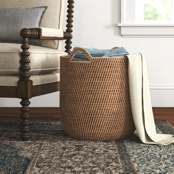 Stretford Round Rattan Basket | Wayfair North America