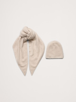 Brushed Wool-Cashmere Triangle Scarf | Banana Republic (US)