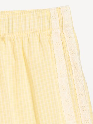 Eyelet-Trim Boxer Pajama Shorts | Old Navy (US)