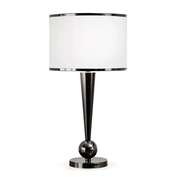 Dione Black Metal Modern Table Lamp - Overstock - 14636975 | Bed Bath & Beyond