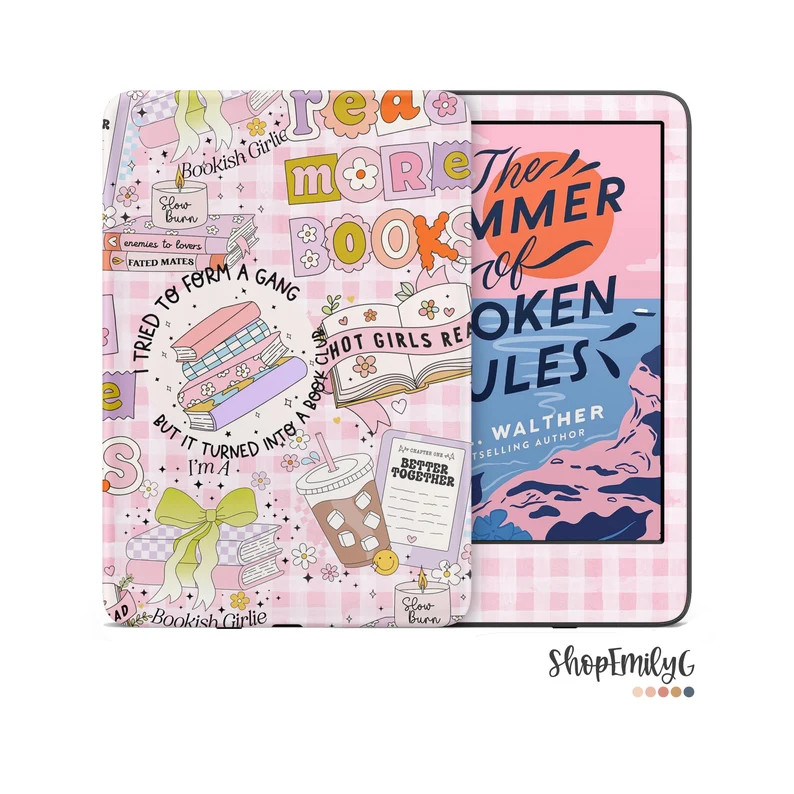 Book Club Kindle Skin Wrap for Amazon Fire, Paperwhite, Oasis, Scribe, Kobo, Colorsoft Booktok - ... | Etsy (US)