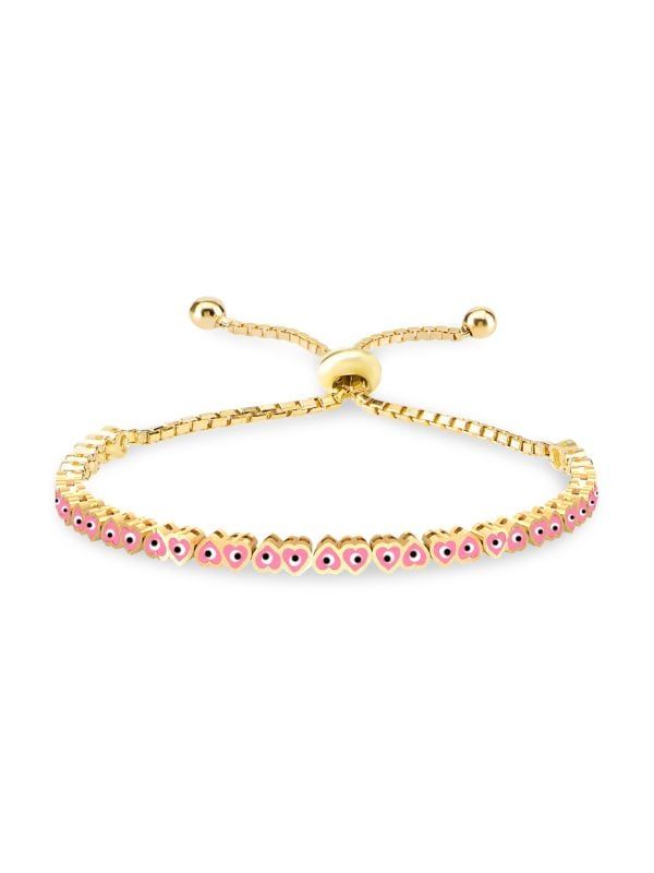 Love In Bloom 14K Gold Vermeil & Evil Eye Enamel Bracelet | Saks Fifth Avenue OFF 5TH