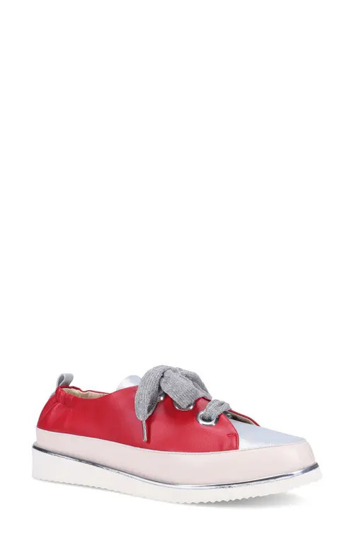 Ron White Novena Sneaker in Lipstick/silver at Nordstrom, Size 36.5 | Nordstrom