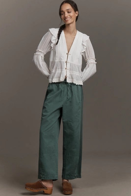 By Anthropologie Mixed Media Utility Pants | Anthropologie (US)