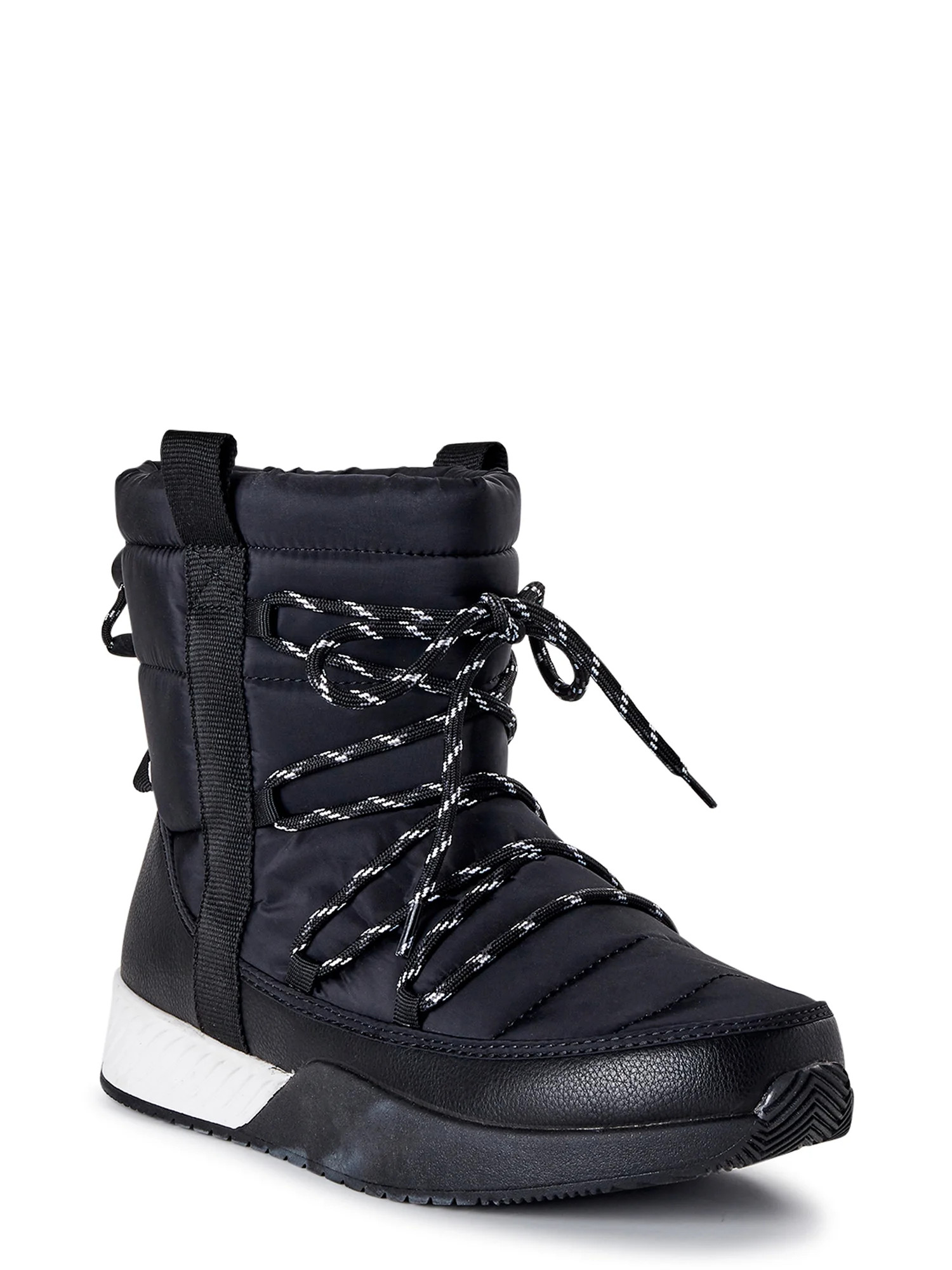 Time and Tru Women's Puffy Drawstring Winter Boots - Walmart.com | Walmart (US)