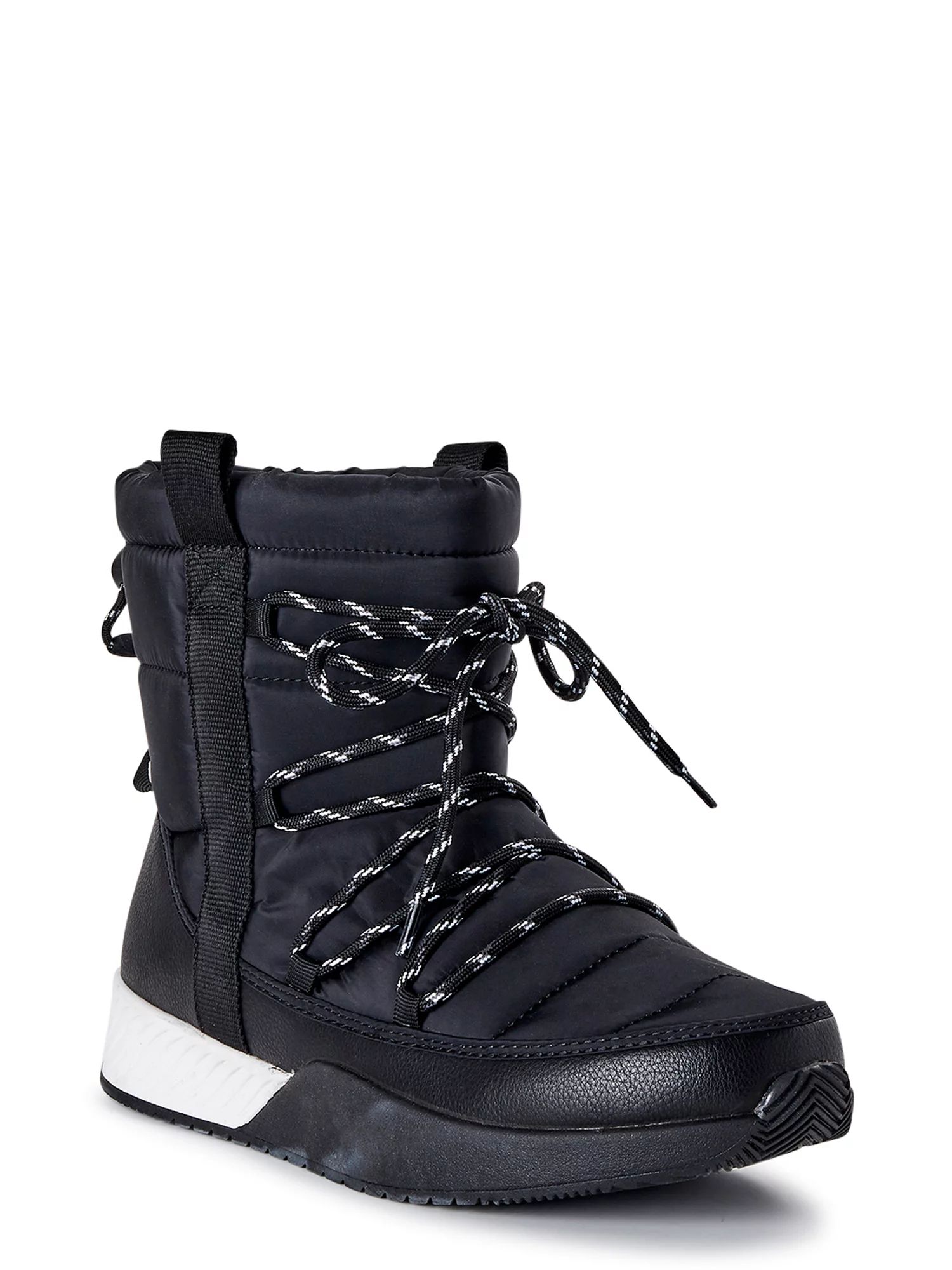 Time and Tru Women's Puffy Draw String Winter Boot | Walmart (US)