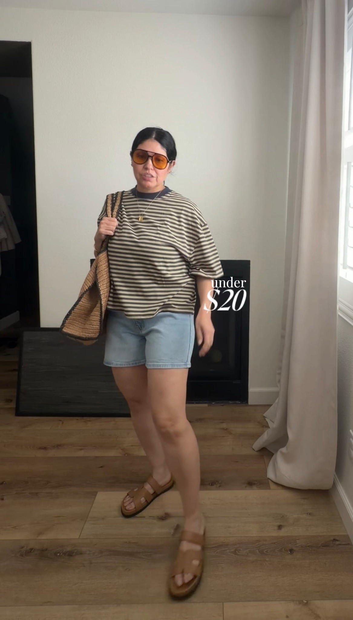 under $20 shorts you’ll reach for all summer! I’m wearing an 8. 

M in the top. It’s really oversized. If in between sizes, size down. 

Shoes are old, linked a couple similar options 

#LTKootd #LTKmomlife #LTKgrwm