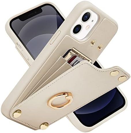 LAMEEKU Compatible with iPhone 12 Pro/iPhone 12 Wallet Case 6.1'', Leather Case with Card Holder,... | Amazon (US)