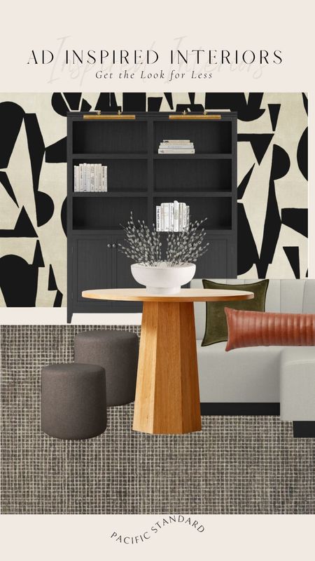 AD Inspired Interiors ~ modern and bold bonus room / office! Love the use of the round table and banquet seating in this space! The geometric wallpaper ties in the modern design and playful, yet tasteful styling!

Modern design, mock up, office mock up, design ideas, office design, office inspiration 

#LTKhome #LTKFind