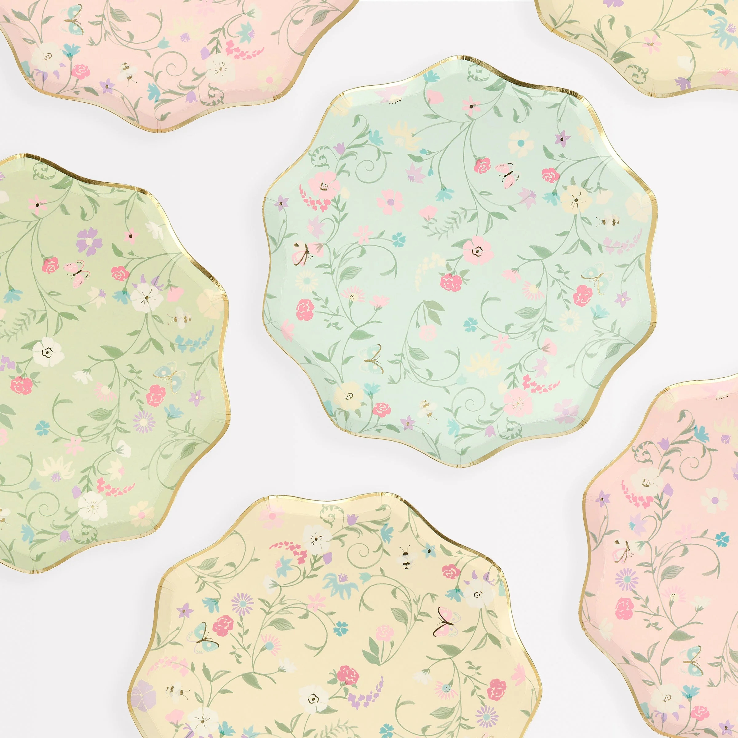 Meri Meri x Ladurée Paris Floral Side Plates (x 8) | Meri Meri