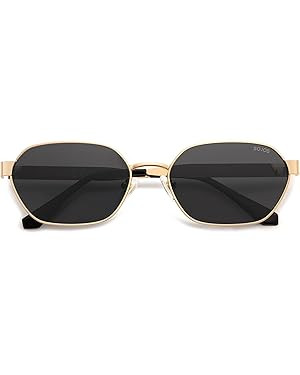 SOJOS Trendy Polarized Hexagon Sunglasses for Women Men, UV400 Retro Rectangle Shades SJ1238 | Amazon (US)